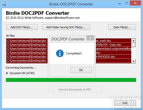 Birdie DOC2PDF Converter下载,DOC转PDF转换器,DOC转PDF